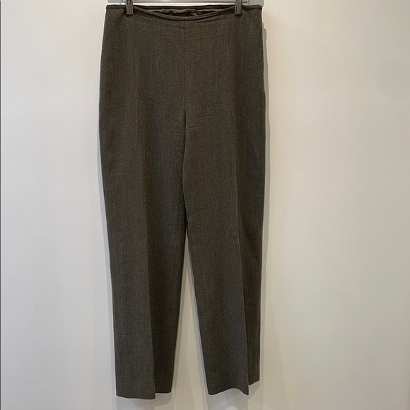 Vivian Shyu wool textured brown dress pants straight leg side zipper size 6 - Picture 12 of 12